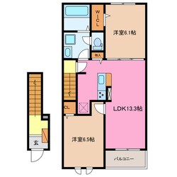 クラインボッシェⅡの物件間取画像